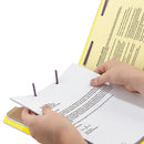 Smead® wholesale. Four-section Pressboard Top Tab Classification Folders With Safeshield Fasteners, 1 Divider, Legal Size, Yellow, 10-box. HSD Wholesale: Janitorial Supplies, Breakroom Supplies, Office Supplies.