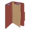Smead® wholesale. Pressboard Classification Folders With Safeshield Coated Fasteners, 2-5 Cut, 1 Divider, Legal Size, Red, 10-box. HSD Wholesale: Janitorial Supplies, Breakroom Supplies, Office Supplies.