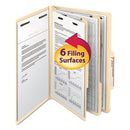 Smead® wholesale. Manila Four- And Six-section Top Tab Classification Folders, 2 Dividers, Legal Size, Manila, 10-box. HSD Wholesale: Janitorial Supplies, Breakroom Supplies, Office Supplies.