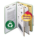 Smead® wholesale. 100% Recycled Pressboard Classification Folders, 2 Dividers, Legal Size, Gray-green, 10-box. HSD Wholesale: Janitorial Supplies, Breakroom Supplies, Office Supplies.