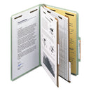 Smead® wholesale. 100% Recycled Pressboard Classification Folders, 2 Dividers, Legal Size, Gray-green, 10-box. HSD Wholesale: Janitorial Supplies, Breakroom Supplies, Office Supplies.