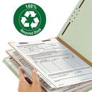 Smead® wholesale. 100% Recycled Pressboard Classification Folders, 2 Dividers, Legal Size, Gray-green, 10-box. HSD Wholesale: Janitorial Supplies, Breakroom Supplies, Office Supplies.