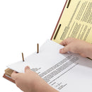 Smead® wholesale. 100% Recycled Pressboard Classification Folders, 2 Dividers, Legal Size, Red, 10-box. HSD Wholesale: Janitorial Supplies, Breakroom Supplies, Office Supplies.