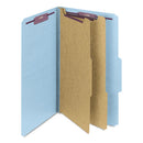 Smead® wholesale. Six-section Pressboard Top Tab Classification Folders With Safeshield Fasteners, 2 Dividers, Legal Size, Blue, 10-box. HSD Wholesale: Janitorial Supplies, Breakroom Supplies, Office Supplies.