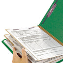 Smead® wholesale. Six-section Pressboard Top Tab Classification Folders With Safeshield Fasteners, 2 Dividers, Legal Size, Green, 10-box. HSD Wholesale: Janitorial Supplies, Breakroom Supplies, Office Supplies.