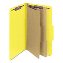 Smead® wholesale. Six-section Pressboard Top Tab Classification Folders With Safeshield Fasteners, 2 Dividers, Legal Size, Yellow, 10-box. HSD Wholesale: Janitorial Supplies, Breakroom Supplies, Office Supplies.