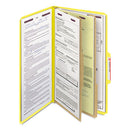 Smead® wholesale. Six-section Pressboard Top Tab Classification Folders With Safeshield Fasteners, 2 Dividers, Legal Size, Yellow, 10-box. HSD Wholesale: Janitorial Supplies, Breakroom Supplies, Office Supplies.