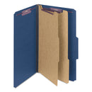 Smead® wholesale. Six-section Pressboard Top Tab Classification Folders With Safeshield Fasteners, 2 Dividers, Legal Size, Dark Blue, 10-box. HSD Wholesale: Janitorial Supplies, Breakroom Supplies, Office Supplies.