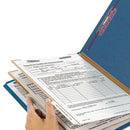 Smead® wholesale. Six-section Pressboard Top Tab Classification Folders With Safeshield Fasteners, 2 Dividers, Legal Size, Dark Blue, 10-box. HSD Wholesale: Janitorial Supplies, Breakroom Supplies, Office Supplies.