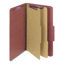 Smead® wholesale. Pressboard Classification Folders With Safeshield Coated Fasteners, 2-5 Cut, 2 Dividers, Legal Size, Red, 10-box. HSD Wholesale: Janitorial Supplies, Breakroom Supplies, Office Supplies.