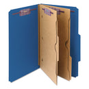 Smead® wholesale. 6-section Pressboard Top Tab Pocket-style Classification Folders W- Safeshield Fasteners, 2 Dividers, Legal, Dark Blue, 10-bx. HSD Wholesale: Janitorial Supplies, Breakroom Supplies, Office Supplies.