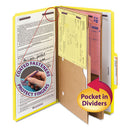 Smead® wholesale. 6-section Pressboard Top Tab Pocket-style Classification Folders With Safeshield Fasteners, 2 Dividers, Legal, Yellow, 10-bx. HSD Wholesale: Janitorial Supplies, Breakroom Supplies, Office Supplies.