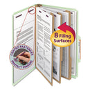 Smead® wholesale. Pressboard Classification Folders With Safeshield Coated Fasteners, 2-5 Cut, 3 Dividers, Legal Size, Gray-green, 10-box. HSD Wholesale: Janitorial Supplies, Breakroom Supplies, Office Supplies.