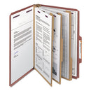 Smead® wholesale. Pressboard Classification Folders With Safeshield Coated Fasteners, 2-5 Cut, 3 Dividers, Legal Size, Red, 10-box. HSD Wholesale: Janitorial Supplies, Breakroom Supplies, Office Supplies.
