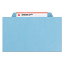 Smead® wholesale. Eight-section Pressboard Top Tab Classification Folders With Safeshield Fasteners, 3 Dividers, Legal Size, Blue, 10-box. HSD Wholesale: Janitorial Supplies, Breakroom Supplies, Office Supplies.