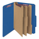 Smead® wholesale. Eight-section Pressboard Top Tab Classification Folders With Safeshield Fasteners, 3 Dividers, Legal Size, Dark Blue, 10-box. HSD Wholesale: Janitorial Supplies, Breakroom Supplies, Office Supplies.