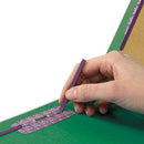 Smead® wholesale. Eight-section Pressboard Top Tab Classification Folders With Safeshield Fasteners, 3 Dividers, Legal Size, Green, 10-box. HSD Wholesale: Janitorial Supplies, Breakroom Supplies, Office Supplies.