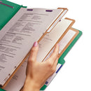 Smead® wholesale. Eight-section Pressboard Top Tab Classification Folders With Safeshield Fasteners, 3 Dividers, Legal Size, Green, 10-box. HSD Wholesale: Janitorial Supplies, Breakroom Supplies, Office Supplies.