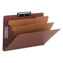 Smead® wholesale. Pressboard Classification Folders With Safeshield Coated Fasteners, 1-3-cut, 2 Dividers, Legal Size, Red, 10-box. HSD Wholesale: Janitorial Supplies, Breakroom Supplies, Office Supplies.