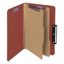 Smead® wholesale. Pressboard Classification Folders With Safeshield Coated Fasteners, 1-3-cut, 2 Dividers, Legal Size, Red, 10-box. HSD Wholesale: Janitorial Supplies, Breakroom Supplies, Office Supplies.