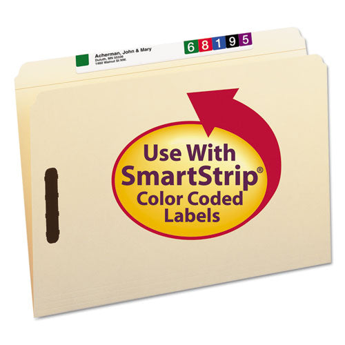 Smead® wholesale. Top Tab 2-fastener Folders, Straight Tab, Legal Size, 11 Pt. Manila, 50-box. HSD Wholesale: Janitorial Supplies, Breakroom Supplies, Office Supplies.