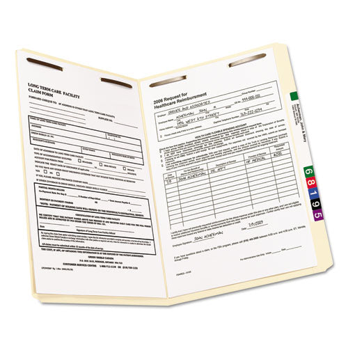 Smead® wholesale. Top Tab 2-fastener Folders, Straight Tab, Legal Size, 11 Pt. Manila, 50-box. HSD Wholesale: Janitorial Supplies, Breakroom Supplies, Office Supplies.
