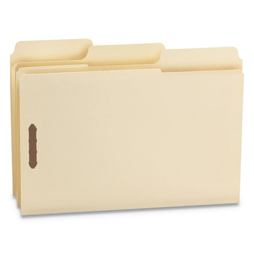 Smead® wholesale. Supertab Reinforced Guide Height 2-fastener Folders, 1-3-cut Tabs, Legal Size, 14 Pt. Manila, 50-box. HSD Wholesale: Janitorial Supplies, Breakroom Supplies, Office Supplies.