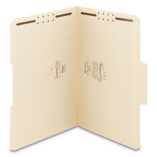 Smead® wholesale. Supertab Reinforced Guide Height 2-fastener Folders, 1-3-cut Tabs, Legal Size, 14 Pt. Manila, 50-box. HSD Wholesale: Janitorial Supplies, Breakroom Supplies, Office Supplies.