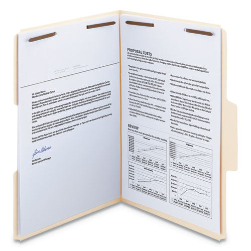 Smead® wholesale. Supertab Reinforced Guide Height 2-fastener Folders, 1-3-cut Tabs, Legal Size, 14 Pt. Manila, 50-box. HSD Wholesale: Janitorial Supplies, Breakroom Supplies, Office Supplies.