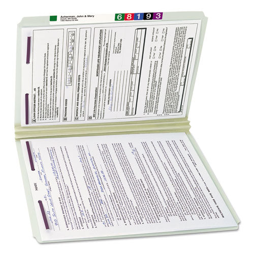 Smead® wholesale. Recycled Pressboard Folders With Two Safeshield Coated Fasteners, Straight Tab, 2" Expansion, Legal Size, Gray-green, 25-box. HSD Wholesale: Janitorial Supplies, Breakroom Supplies, Office Supplies.