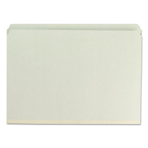 Smead® wholesale. Recycled Pressboard Folders With Two Safeshield Coated Fasteners, Straight Tab, 2" Expansion, Legal Size, Gray-green, 25-box. HSD Wholesale: Janitorial Supplies, Breakroom Supplies, Office Supplies.