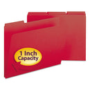 Smead® wholesale. Expanding Recycled Heavy Pressboard Folders, 1-3-cut Tabs, 1" Expansion, Letter Size, Bright Red, 25-box. HSD Wholesale: Janitorial Supplies, Breakroom Supplies, Office Supplies.