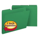 Smead® wholesale. Expanding Recycled Heavy Pressboard Folders, 1-3-cut Tabs, 1" Expansion, Letter Size, Green, 25-box. HSD Wholesale: Janitorial Supplies, Breakroom Supplies, Office Supplies.