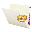 Smead® wholesale. Heavyweight Manila End Tab Folders, 9" Front, Straight Tab, Letter Size, 100-box. HSD Wholesale: Janitorial Supplies, Breakroom Supplies, Office Supplies.