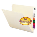 Smead® wholesale. Heavyweight Manila End Tab Folders, 9.5" Front, Straight Tab, Letter Size, 100-box. HSD Wholesale: Janitorial Supplies, Breakroom Supplies, Office Supplies.