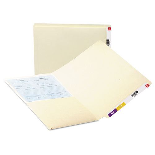 Smead® wholesale. Heavyweight Manila End Tab Pocket Folders With Front Pocket, Straight Tab, Letter Size, 50-box. HSD Wholesale: Janitorial Supplies, Breakroom Supplies, Office Supplies.