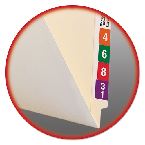 Smead® wholesale. Heavyweight Manila End Tab Pocket Folders With Front Pocket, Straight Tab, Letter Size, 50-box. HSD Wholesale: Janitorial Supplies, Breakroom Supplies, Office Supplies.