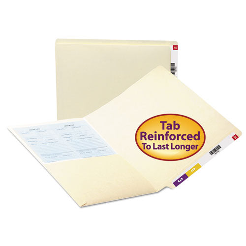 Smead® wholesale. Heavyweight Manila End Tab Pocket Folders With Front Pocket, Straight Tab, Letter Size, 50-box. HSD Wholesale: Janitorial Supplies, Breakroom Supplies, Office Supplies.