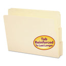 Smead® wholesale. Heavyweight Manila End Tab Folders, 9" Front, 1-3-cut Tabs, Letter Size, 100-box. HSD Wholesale: Janitorial Supplies, Breakroom Supplies, Office Supplies.