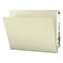 Smead® wholesale. Extra-heavy Recycled Pressboard End Tab Folders, Straight Tab, 1" Expansion, Letter Size, Gray-green, 25-box. HSD Wholesale: Janitorial Supplies, Breakroom Supplies, Office Supplies.