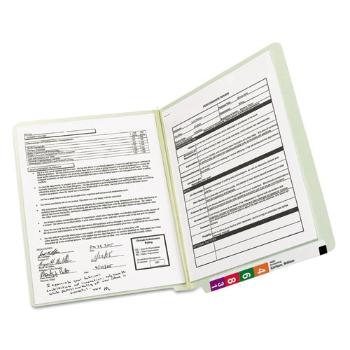 Smead® wholesale. Extra-heavy Recycled Pressboard End Tab Folders, Straight Tab, 2" Expansion, Letter Size, Gray-green, 25-box. HSD Wholesale: Janitorial Supplies, Breakroom Supplies, Office Supplies.