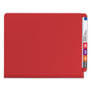 Smead® wholesale. End Tab Pressboard Classification Folders With Safeshield Fasteners, 2 Dividers, Letter Size, Bright Red, 10-box. HSD Wholesale: Janitorial Supplies, Breakroom Supplies, Office Supplies.