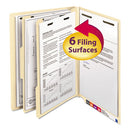 Smead® wholesale. Manila End Tab Classification Folders, 2 Dividers, Letter Size, Manila, 10-box. HSD Wholesale: Janitorial Supplies, Breakroom Supplies, Office Supplies.
