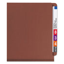 Smead® wholesale. End Tab Pressboard Classification Folders With Safeshield Coated Fasteners, 3 Dividers, Letter Size, Red, 10-box. HSD Wholesale: Janitorial Supplies, Breakroom Supplies, Office Supplies.