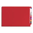 Smead® wholesale. End Tab Pressboard Classification Folders With Safeshield Fasteners, 2 Dividers, Legal Size, Bright Red, 10-box. HSD Wholesale: Janitorial Supplies, Breakroom Supplies, Office Supplies.