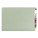 Smead® wholesale. End Tab Pressboard Classification Folders With Safeshield Coated Fasteners, 1 Divider, Legal Size, Gray-green, 10-box. HSD Wholesale: Janitorial Supplies, Breakroom Supplies, Office Supplies.