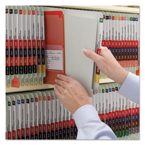Smead® wholesale. End Tab Pressboard Classification Folders With Safeshield Coated Fasteners, 1 Divider, Legal Size, Gray-green, 10-box. HSD Wholesale: Janitorial Supplies, Breakroom Supplies, Office Supplies.