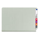 Smead® wholesale. End Tab Pressboard Classification Folders With Safeshield Coated Fasteners, 2 Dividers, Legal Size, Gray-green, 10-box. HSD Wholesale: Janitorial Supplies, Breakroom Supplies, Office Supplies.