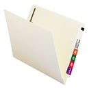 Smead® wholesale. Heavyweight Manila End Tab Pocket Folders With One Fastener, Straight Tab, Letter Size, 50-box. HSD Wholesale: Janitorial Supplies, Breakroom Supplies, Office Supplies.