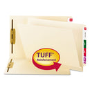 Smead® wholesale. Tuff Laminated 2-fastener Folders With Reinforced Tab, Straight Tab, Letter Size, Manila, 50-box. HSD Wholesale: Janitorial Supplies, Breakroom Supplies, Office Supplies.